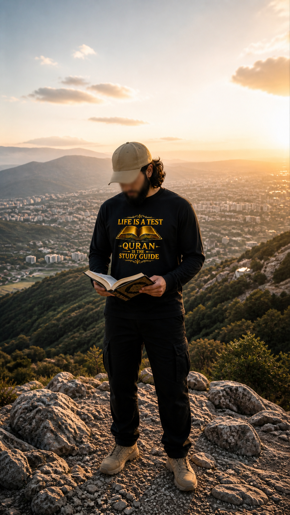 Life Is A Test – Quran Is The Study Guide | Islamic Reminder T-Shirt | Ihsan Wear