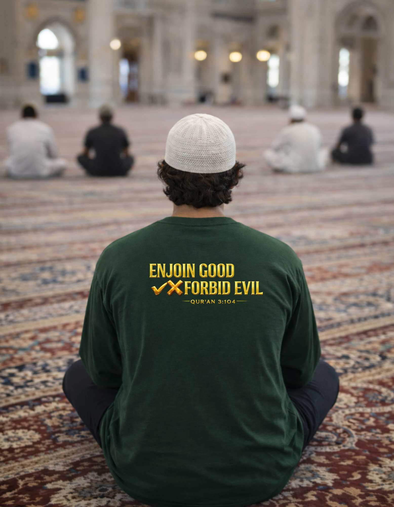 Enjoin Good, Forbid Evil – Islamic Full Sleeve T-Shirt | Qur’an 3:104 | Premium Dawah Wear