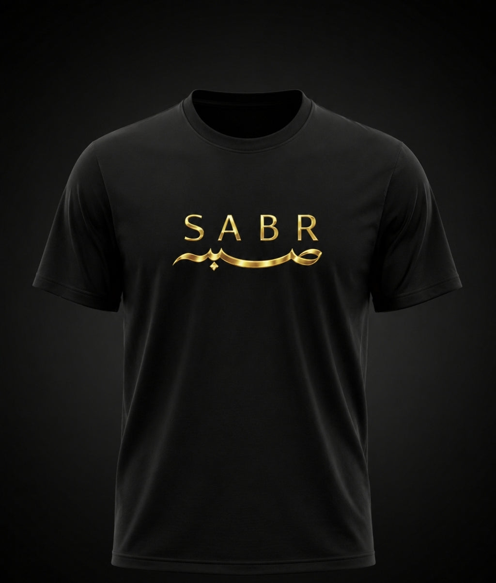 SABR – Patience in Faith T-Shirt - Black